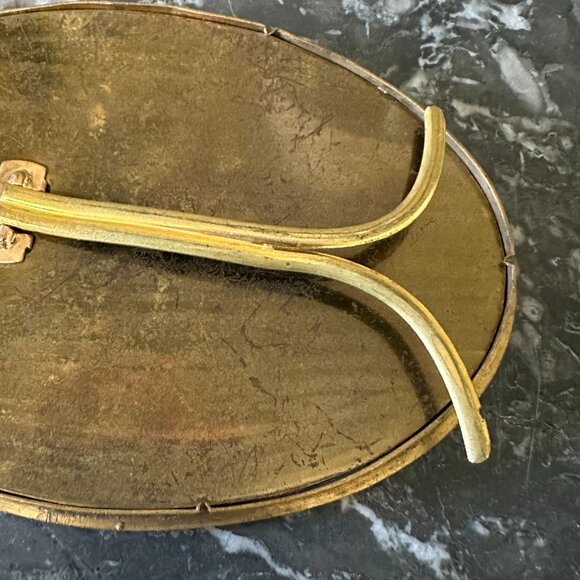 Antique (19th Century) French Bronze Oval Frame - Picture 9 of 9
